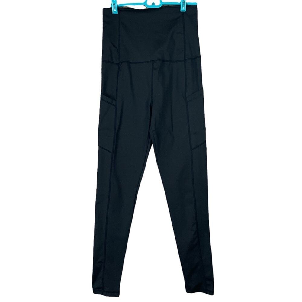 Shein Phone Pocket Wideband Waist Sports Leggings High Rise Black SZ Small